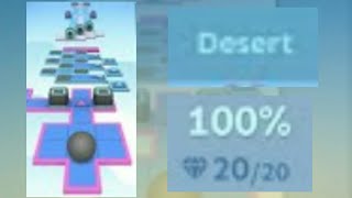Rolling Sky | Level 4 | Desert | 100% | All Gems | Rolling Sky Dr