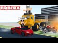 Canavar Kamyon ile Onları Ezdim!! Araba Kapışması - Panda ile Roblox Car Crushers 2