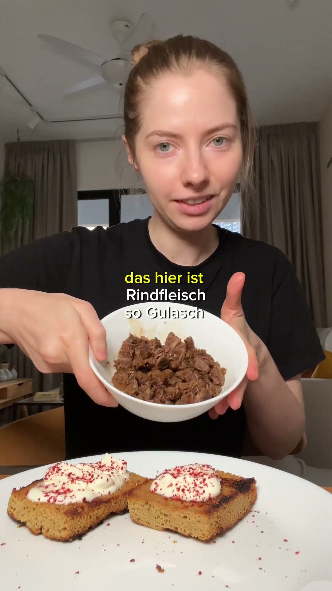 Keto Gulasch Rezept mit Keto 5 Minuten Brot 🍞 #shorts #ketodiät # ...