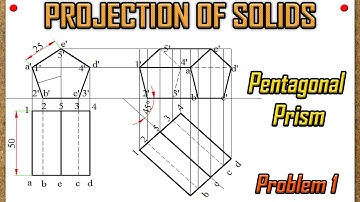 Projection of Solids_Problem 1 in AUTOCAD