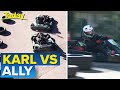 Karl and Ally go head-to-head in go-kart race | Today Show Australia