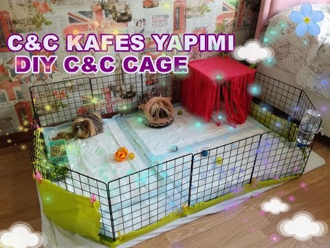 C&C Kafes Yapımı | DIY Guinea Pig C&C Cage | How to Build a C&C Cage? (No Coroplast)