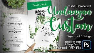 Template Undangan Pernikahan/Khitan Custom C7 - File Adobe Photoshop (PSD)