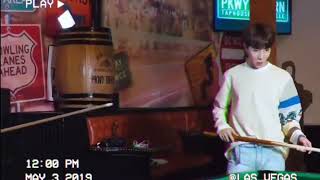 BTS Jimin playing billiard