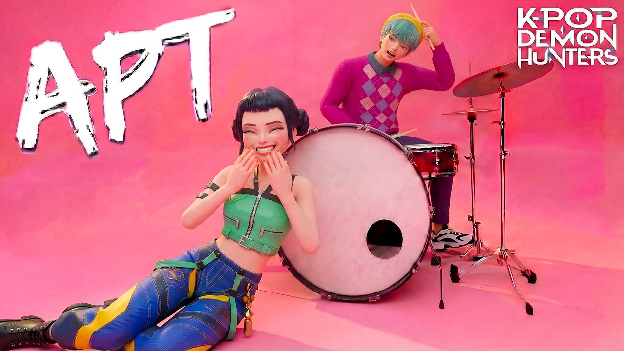 APT | Zoey & Baby Saja Cover - Huntr/x feat. Saja Boys | Kpop Demon Hunters (Official Music Video)