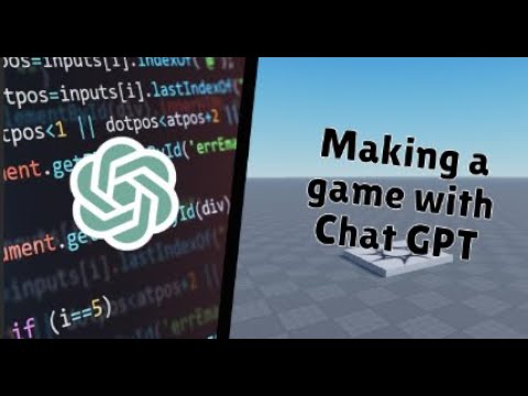 Making a game with chat gpt - YouTube