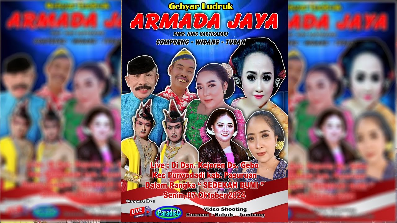 🔴Gebyar Ludruk ARMADA JAYA Pimp. Ning Kartikasari Compreng - Widang - Tuban Telp. 0889 9121 2302