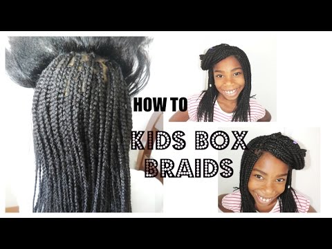 Kids Box Braids Back To School Hairstyle Youtube