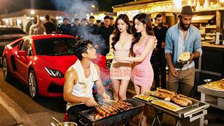Two female CEO sisters dump rural grill man, but fight to marry him after saw his power screenshot 1