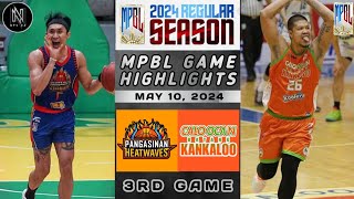 MPBL HIGHLIGHTS: PANGASINAN HEATWAVES VS CALOOCAN BATANG KANKALOO (MAY 10, 2024)