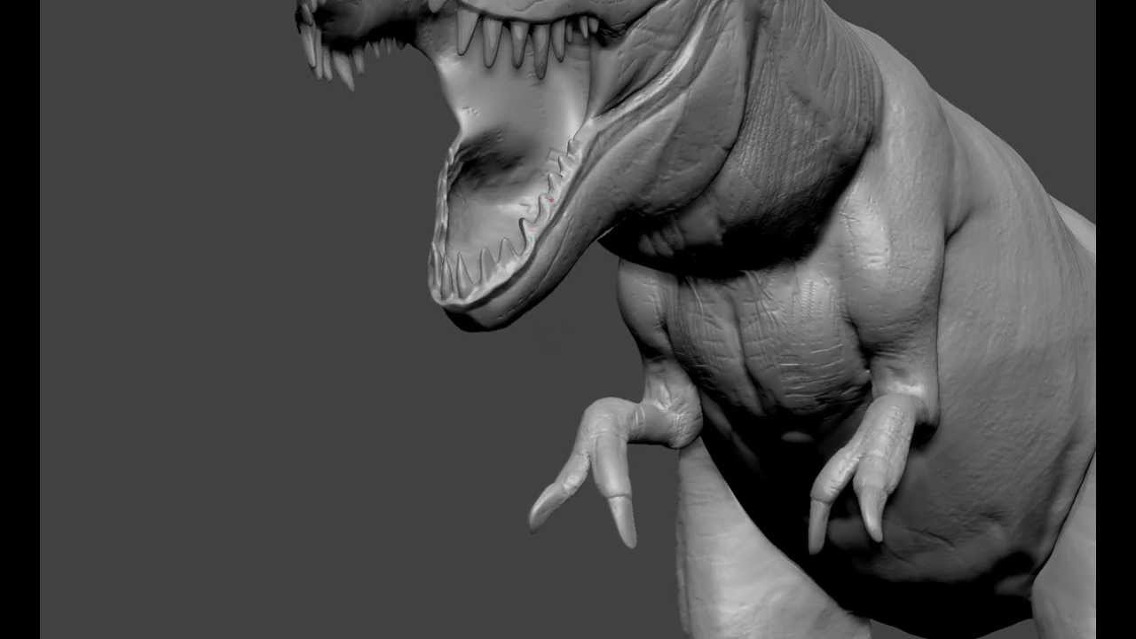 t rex zbrush