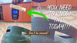 Watch Out! Usiibiwe tena! || How to measure Gas at home (LPG) 