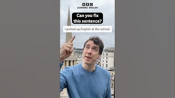 ‘I picked up English at the school’ – Fix this sentence! #shorts