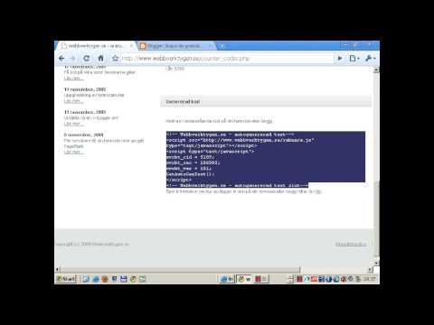 Video: Hur Man Sätter In En Räknare I En Blogg