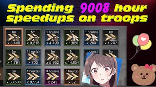 Spending 9008 h speedups on troops | SvS training stage | State of Survival 全面屍控 | by AKO screenshot 2
