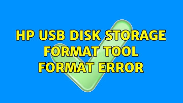 HP USB Disk Storage Format Tool format error (2 Solutions!!)