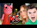 ROBLOX PIGGY.. with JELLY & IAMSANNA! (YouTuber Battle)
