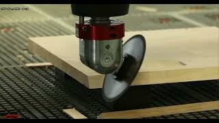 The aggregate head with C-axis