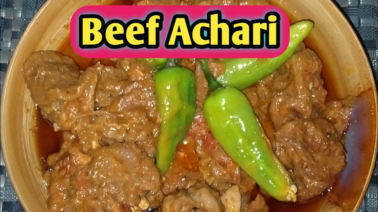 Beef Achari | Achar Gosht | Mazaydar Beef Achari - YouTube