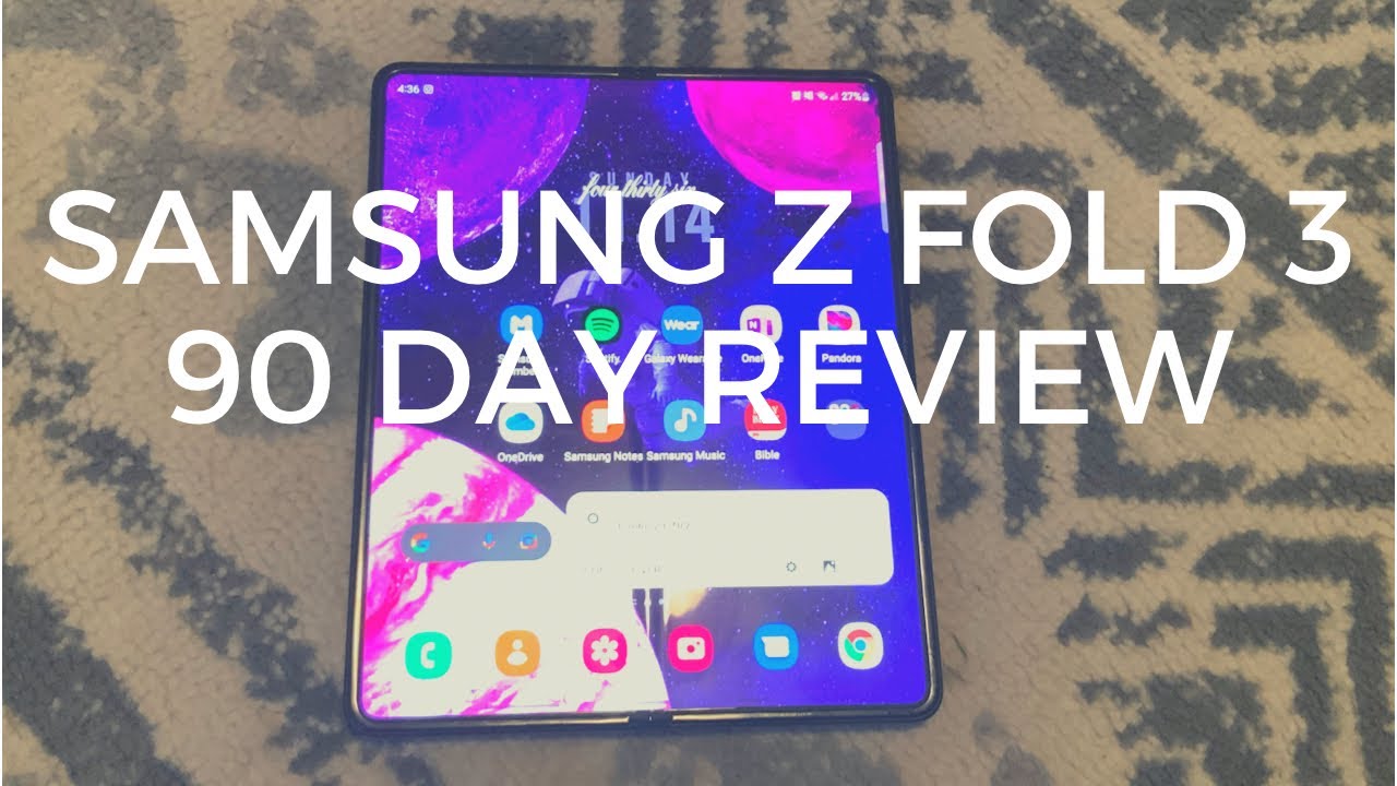 Samsung Z Fold 3 - 90 Day Review! (Battery Life, Durability, Usability) Best Phone Ever??