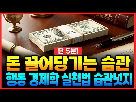 단 5분! 돈 끌어당기는 '습관 넛지' 3가지 행동 경제학 실천법 ㅣ#경제월드 #경제학 #행동경제학 #재테크 #습관넛지 #짠테크 #돈모으는법 #리처드탈러 #재정관리