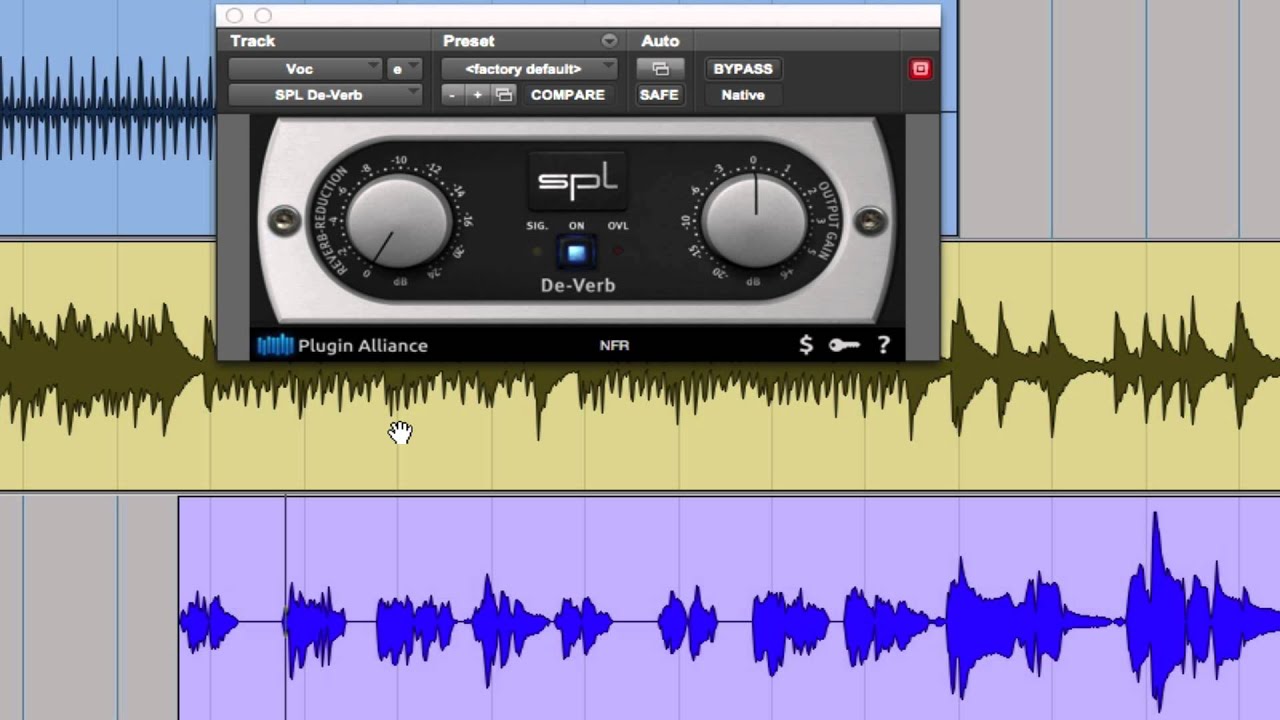 Remove Background Noise using the SPL De-Verb on Guitar and Vocals