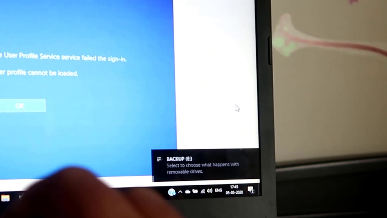 The User Profile Service Service Failed The Sign in User Profile