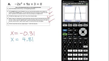 9.1 Day 2: Solving Quadratic Equations Using Graphs & Tables