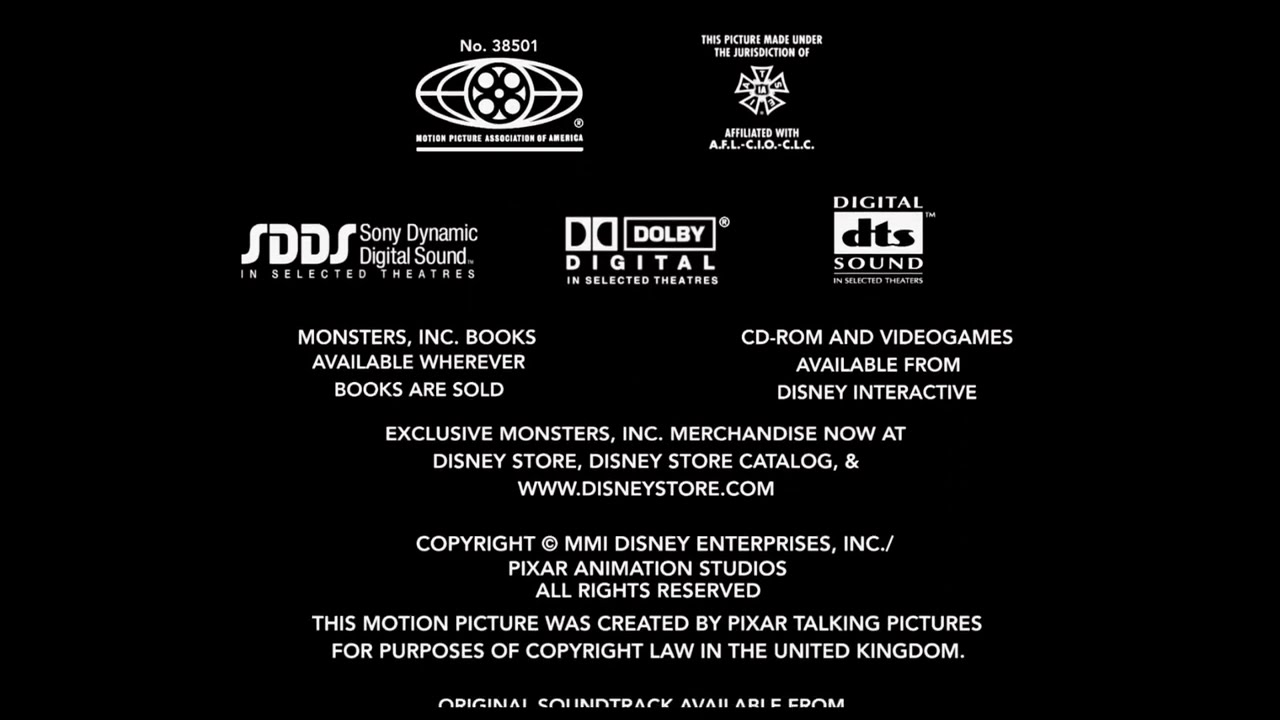 Buena Vista Pictures Distribution/Pixar/Walt Disney Pictures/Pixar Animation Studios (2001)