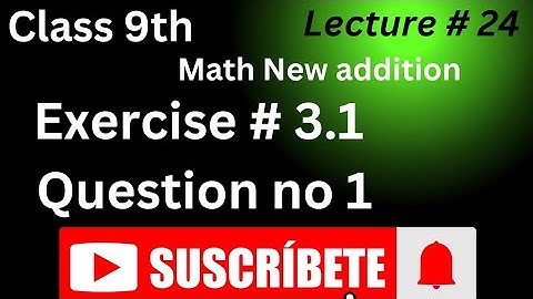 class 9th new book exercise 3.1 question no 1. Pakistan curriculum and Textbook Board