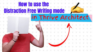 How to use the Distraction Free Writing mode in Thrive Architect