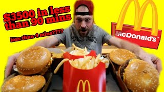 $3500 McDonald's Challenge Vs Matt Stonie! Could you Eat this in 90mins for $3,500? Viral Tweet