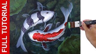 Tutorial: How to paint Koi in Acrylics / JMLisondra