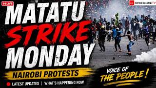 LIVE🔴TOTAL SHUTDOWN in CBD as Matatu Strike Monday MAANDAMANO Starts in Nairobi on High Fuel Prices
