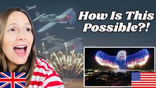 Brit AMAZED at America's 250th 4th July Drone Show! INCREDIBLE!