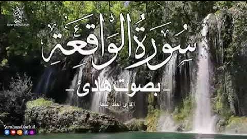 صوت ماشاء الله سورة الواقعة