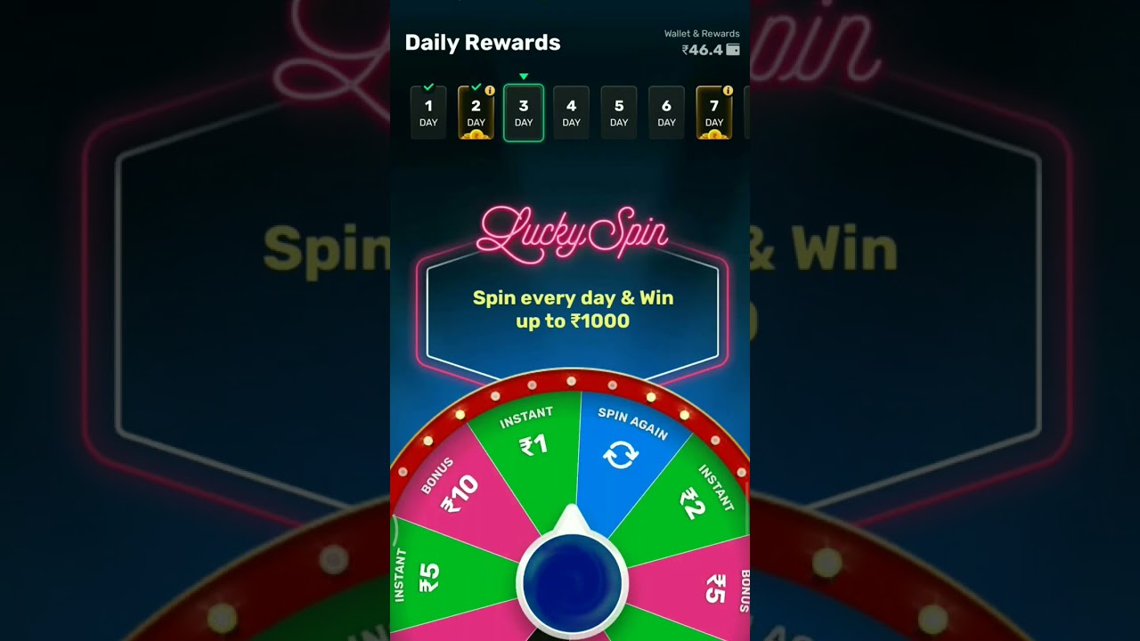 Lucky spin rush earing app||free spin  every day & win 