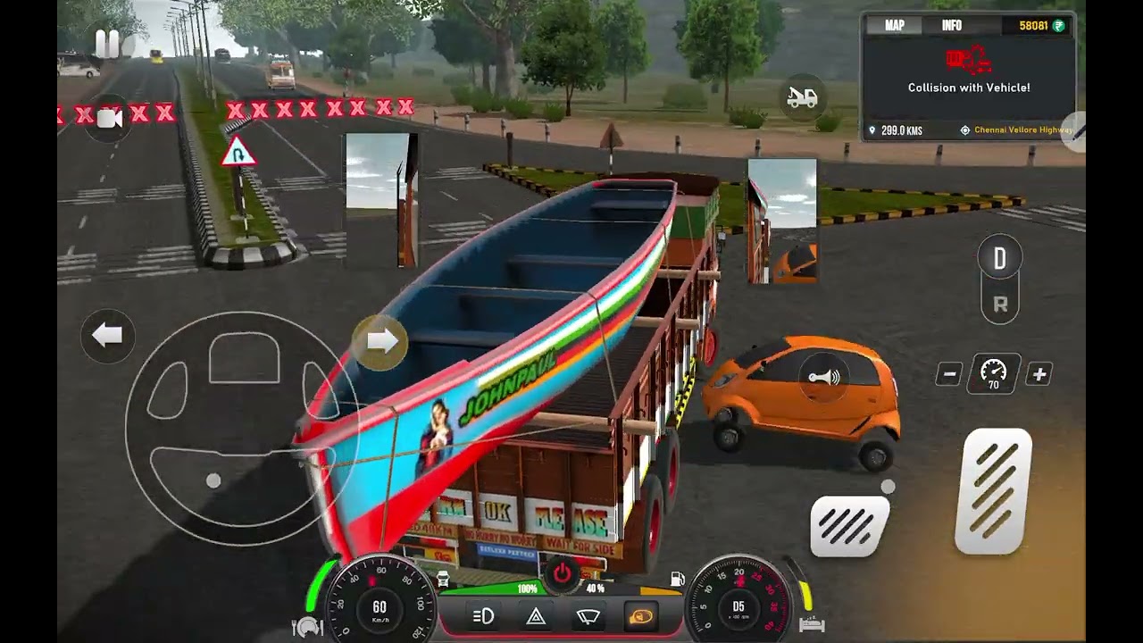 I AM DRIVING A TRUCK