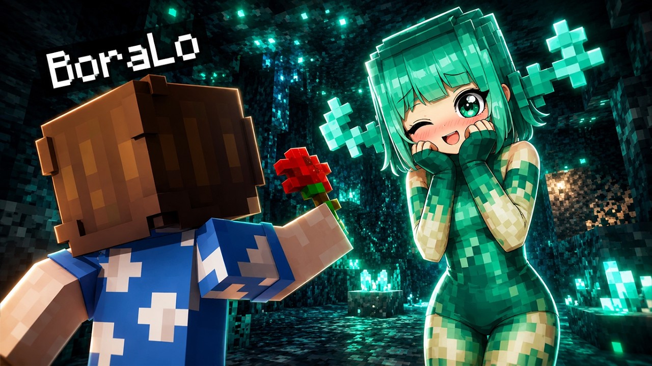 Minecraft’ta WARDEN KIZA AŞIK OLDUM 😍