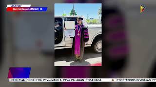 Chris Brown receives honorary PhD in Visual and Performing Arts