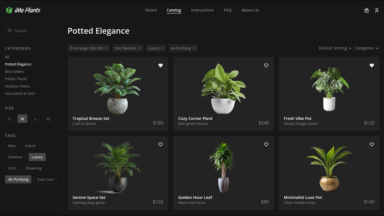 Build a Modern Plant Shop Website | HTML & CSS Tutorial (Dark Mode UI ...