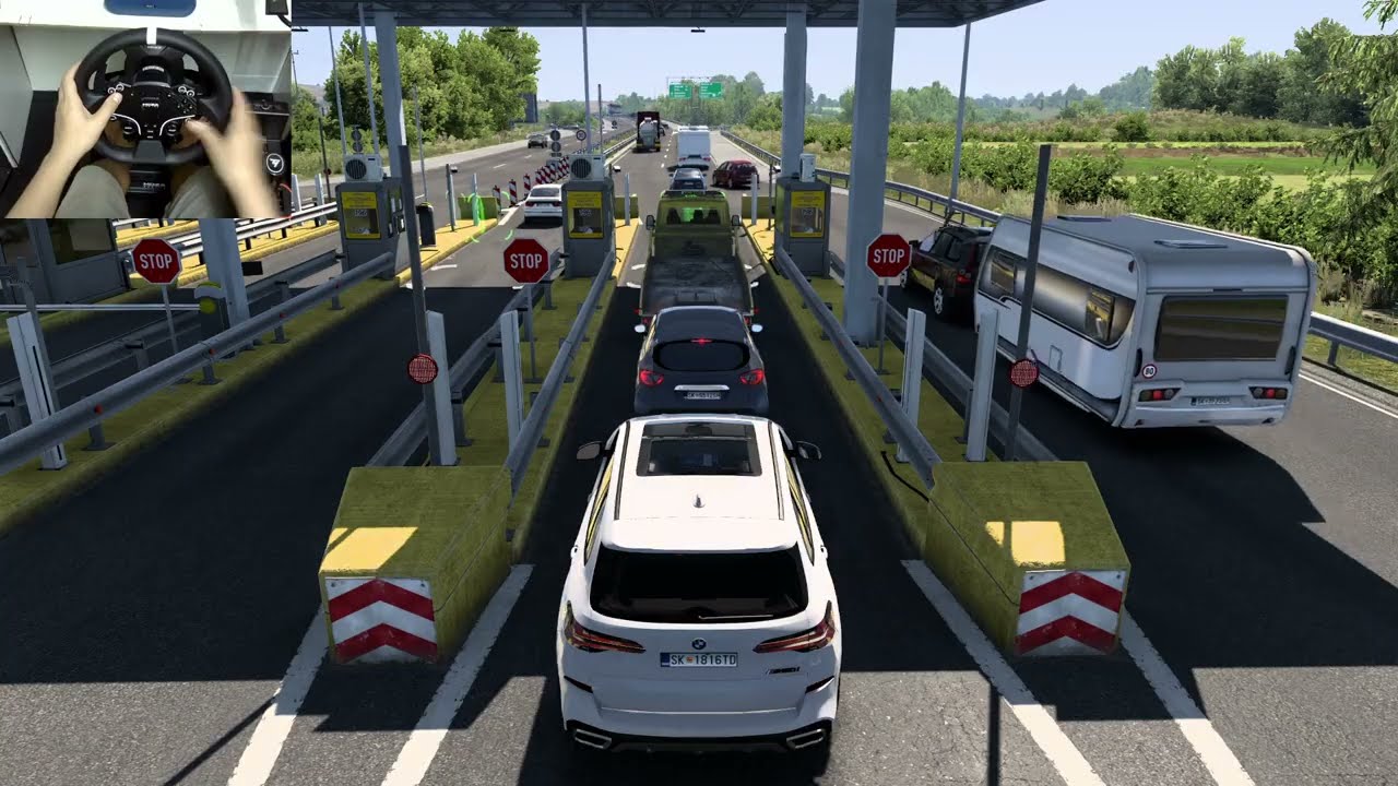 BMW-X5 ETS2 1.54 Bus mods | Euro Truck Simulator2 | Steering Wheel | Gameplay