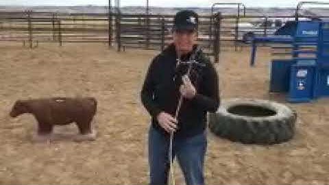 Breakaway Roping Tips by Tufkaf - how to tie a crown knot after you cut your rope to length