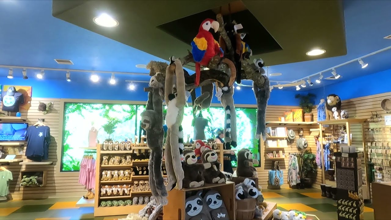 Gift shop tour at the Brevard Zoo.
