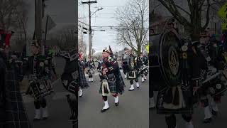 Milford CT 2023 Saint Patrick&#39;s Day Parade pipes and drums New Haven County 20230311 130337