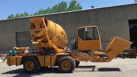 Self-loading Concrete Mixer Test Video
