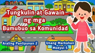 TUNGKULIN AT GAWAIN NG MGA BUMUBUO NG KOMUNIDAD ARALING PANLIPUNAN 2 #ANGAKINGKOMUNIDAD #GRADE2