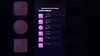 Border Radius #shortvideo #shorts #shortsfeed #ytshortsvideo #ytshorts #ytviral #trandingshorts