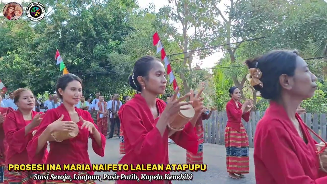 Prosesi Ina Maria Naifeto Lalean Atapupu Ziarah Iman dalam rangka HUT Paroki Stella Maris Atapupu