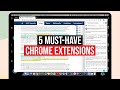 5 Must-Have CHROME EXTENSIONS for Students! | 2019